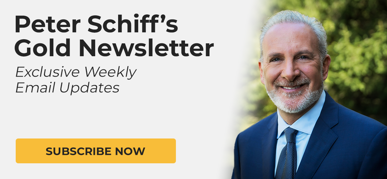 Image of Peter Schiff's Gold Newsletter sign up