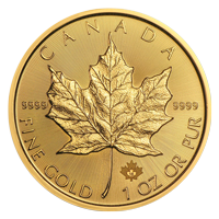 gold canadian maple leaf - back - buy online