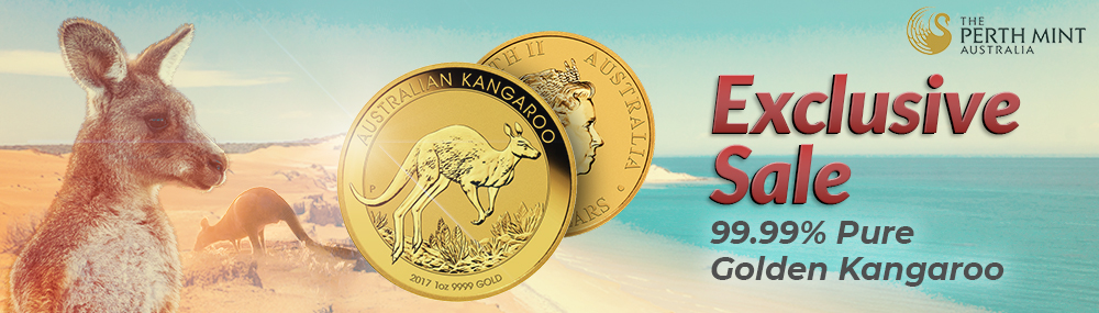 Perth Mint 1 oz Golden Kangaroo pre-2018 ShiffGold