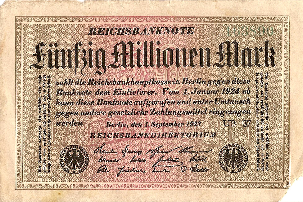 1920's German Bank Note